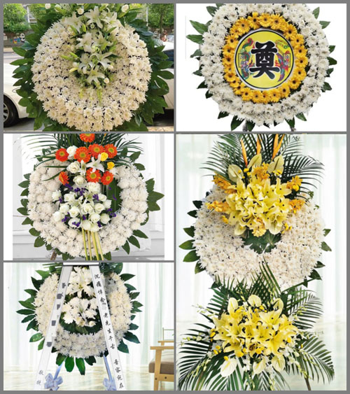 山东青岛黄岛区大场镇幸福村花圈速递
